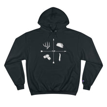 Load image into Gallery viewer, Trophy 4 Square - Tines, Tacos, Toms & Tamales (Whitetail) - Champion Hoodie