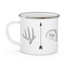 Load image into Gallery viewer, Trophy 4 Square - Enamel Campfire Mug