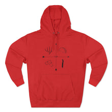 Load image into Gallery viewer, Trophy 4 Square - Tines, Tacos, Toms &amp; Tamales (Whitetail) - Premium Hoodie
